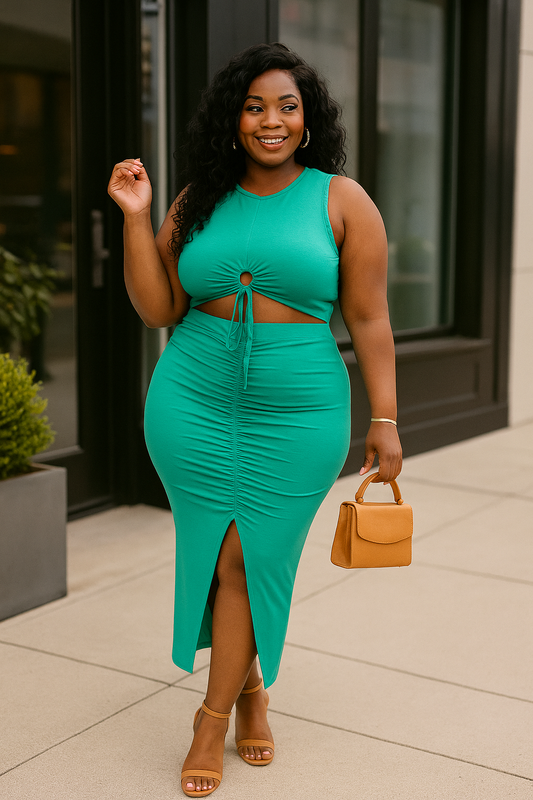 Plus Size Hug Me Skirt Set