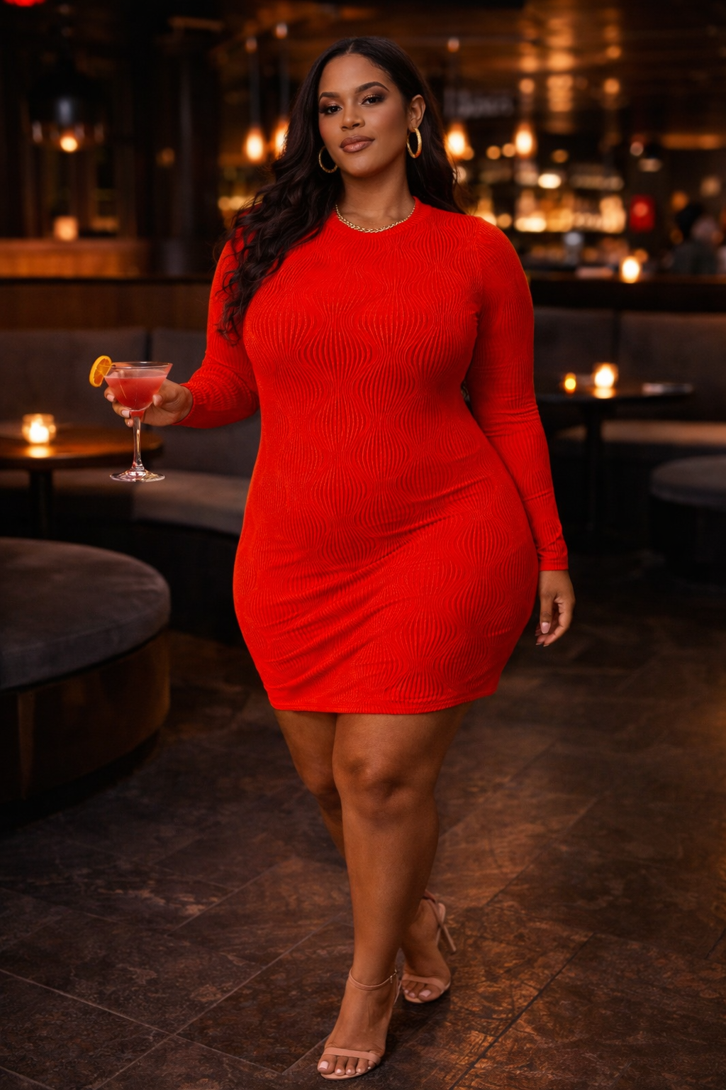 Plus Size Can't Forget Me Dress Blue / 2XL