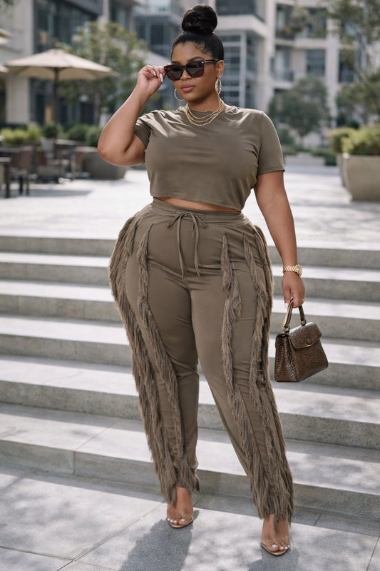 Crop Top Two-piece Set