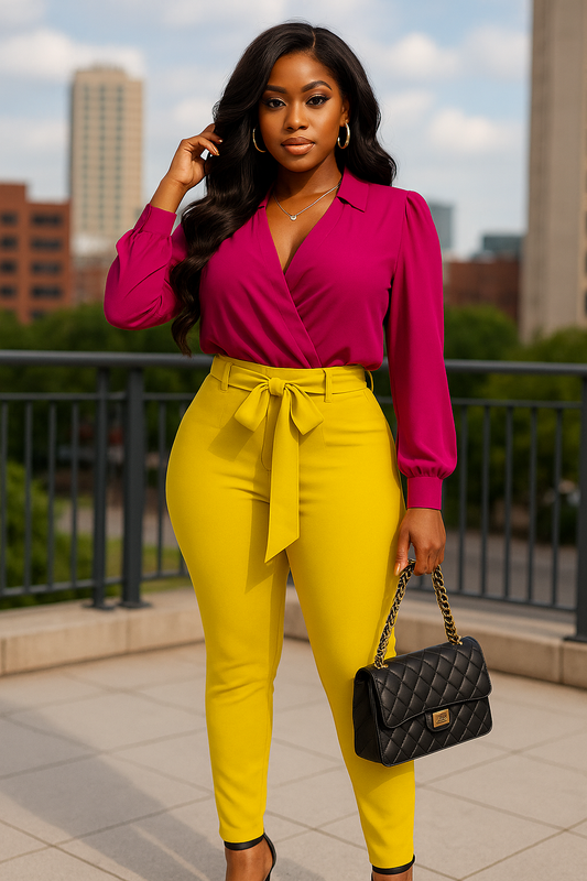 High Waist Fashion Skinny Pants