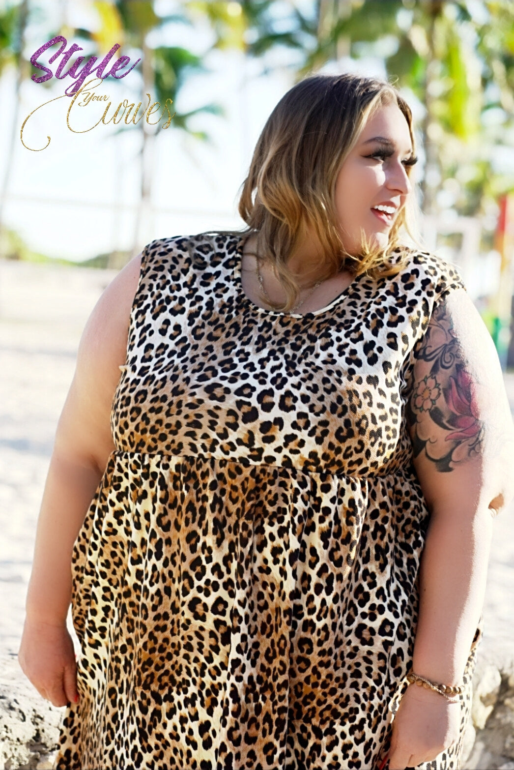 Plus Size Into the Jungle Dress | animal print, NEW ARRIVALS, PLUS, PLUS SIZE, Plus Size Dress, PLUS SIZE DRESSES, Plus Sizes, SALE | Style Your Curves