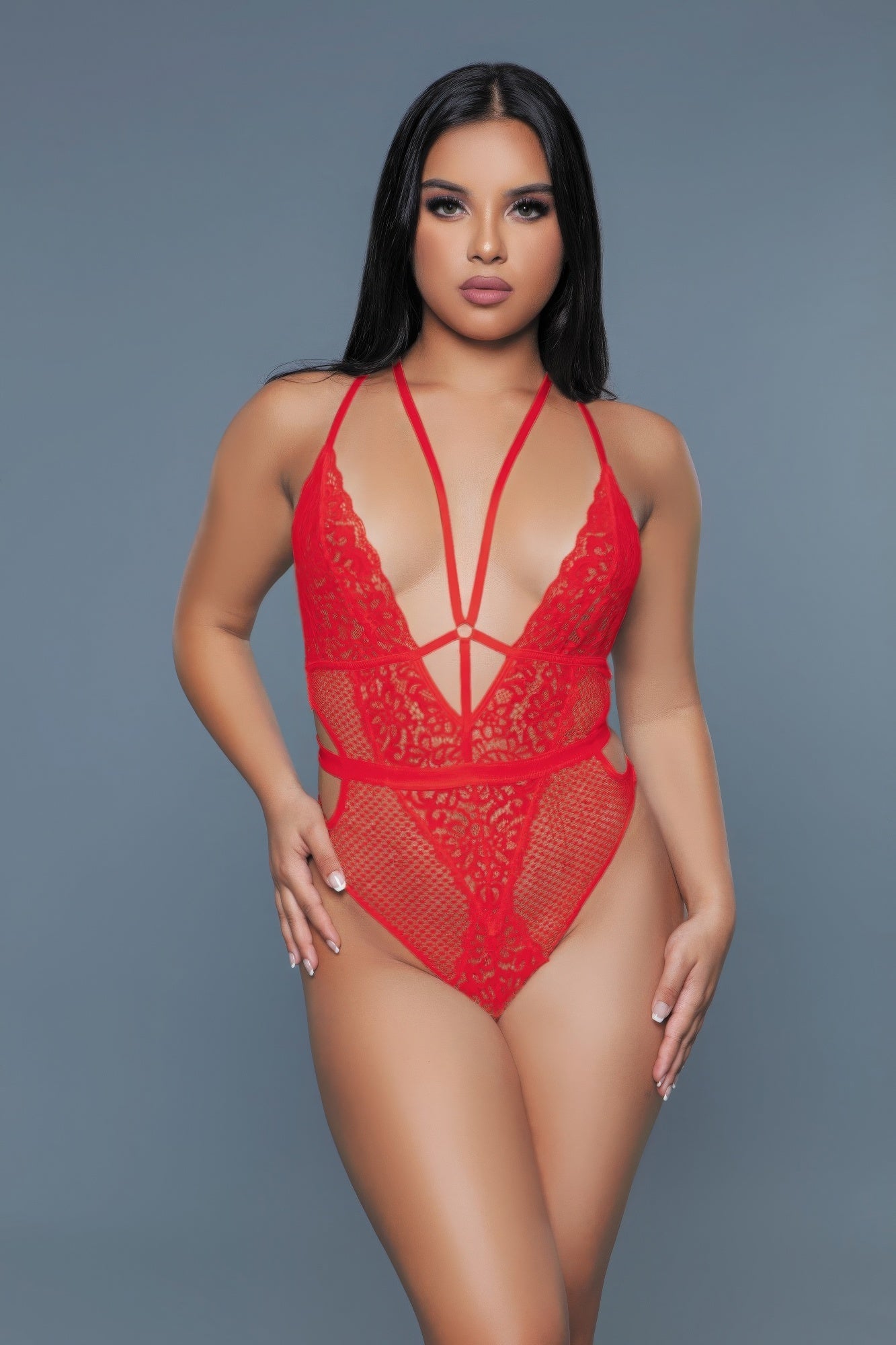 Elise Bodysuit | ACCESSORIES, APPAREL, Black, CCPRODUCTS, LINGERIE, NEW ARRIVALS, Red, White | Style Your Curves