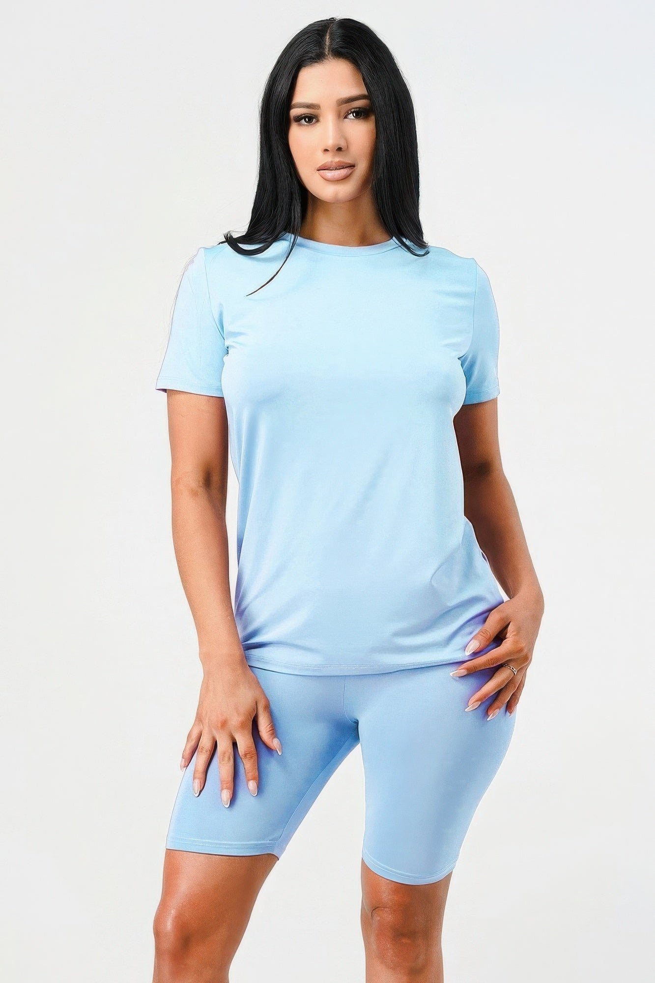 Two Pieces Top And Biker Sets | APPAREL, BASICS & ACTIVEWEAR, CCPRODUCTS, NEW ARRIVALS, SETS | Style Your Curves
