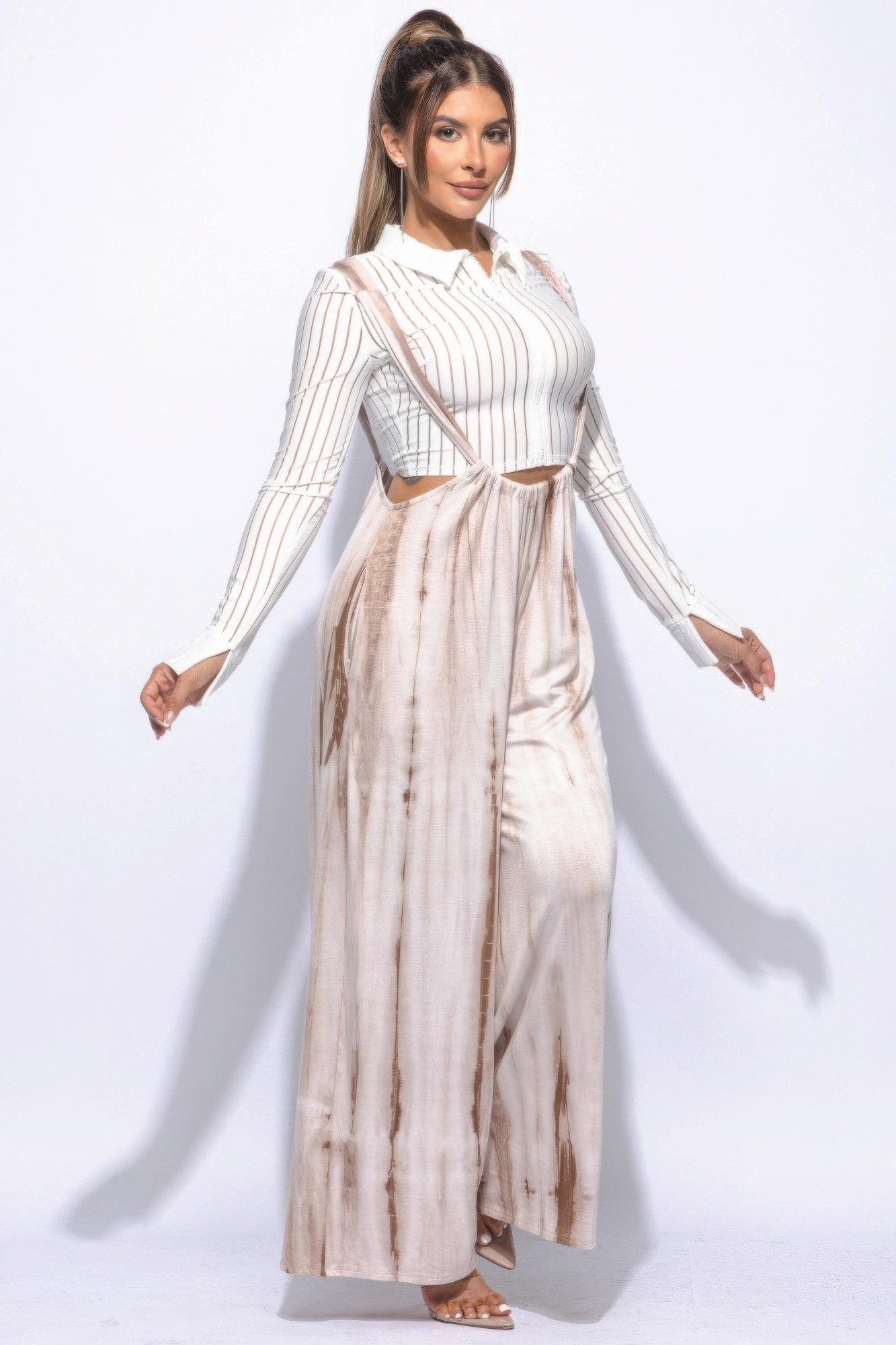 Drawstring Wide Leg Jumpsuit