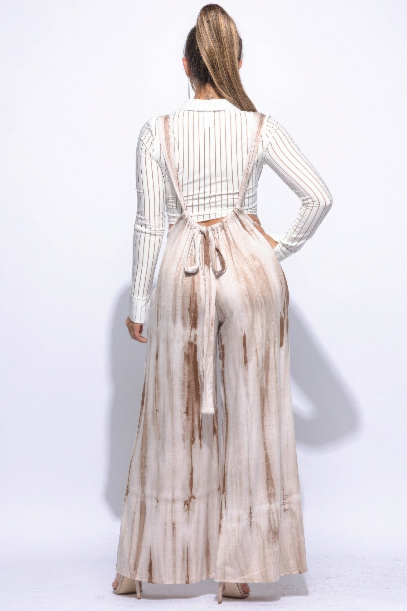 Drawstring Wide Leg Jumpsuit