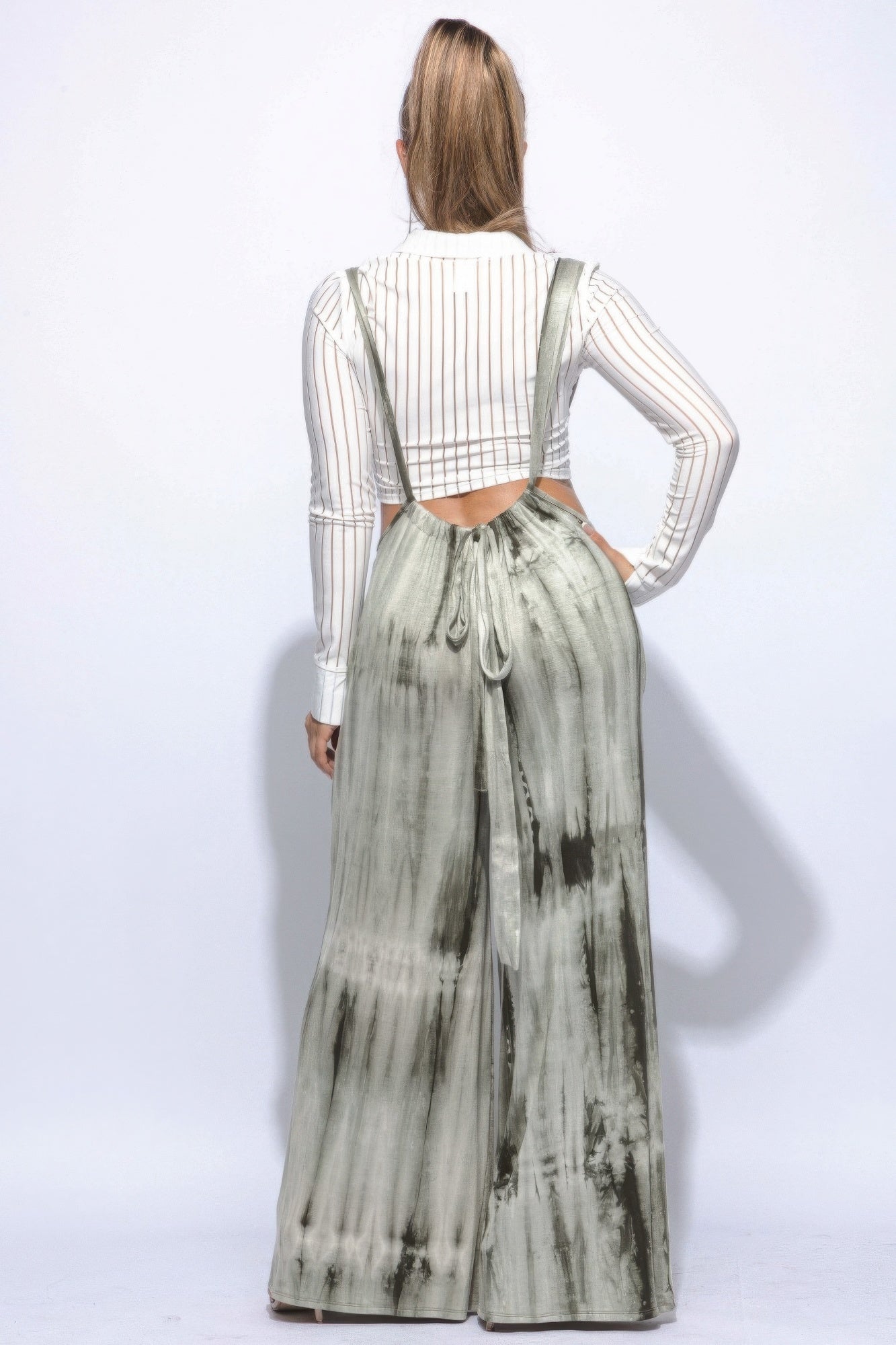 Drawstring Wide Leg Jumpsuit