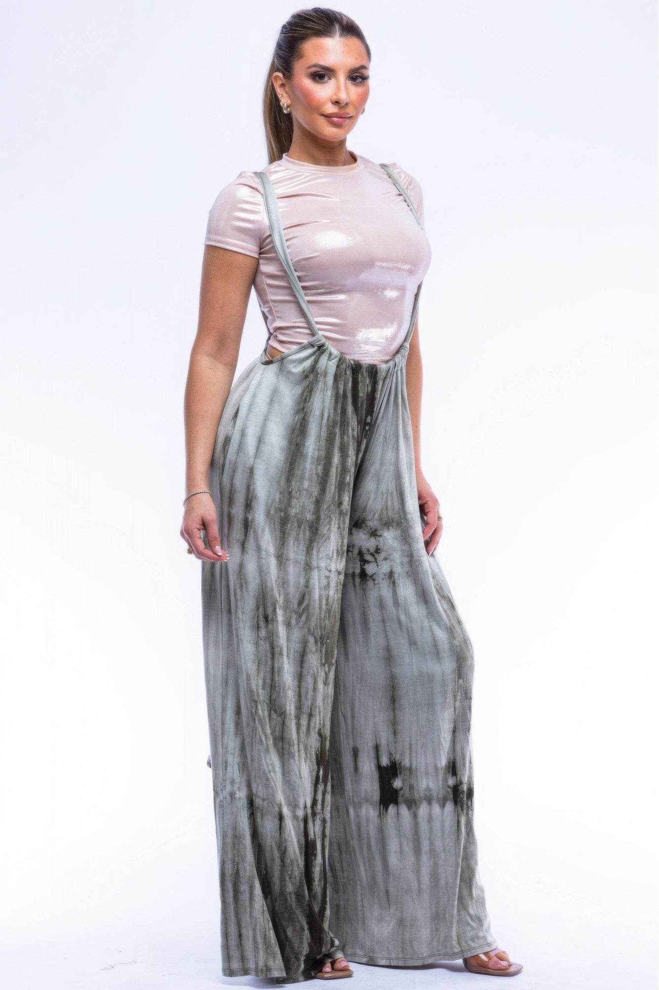 Drawstring Wide Leg Jumpsuit