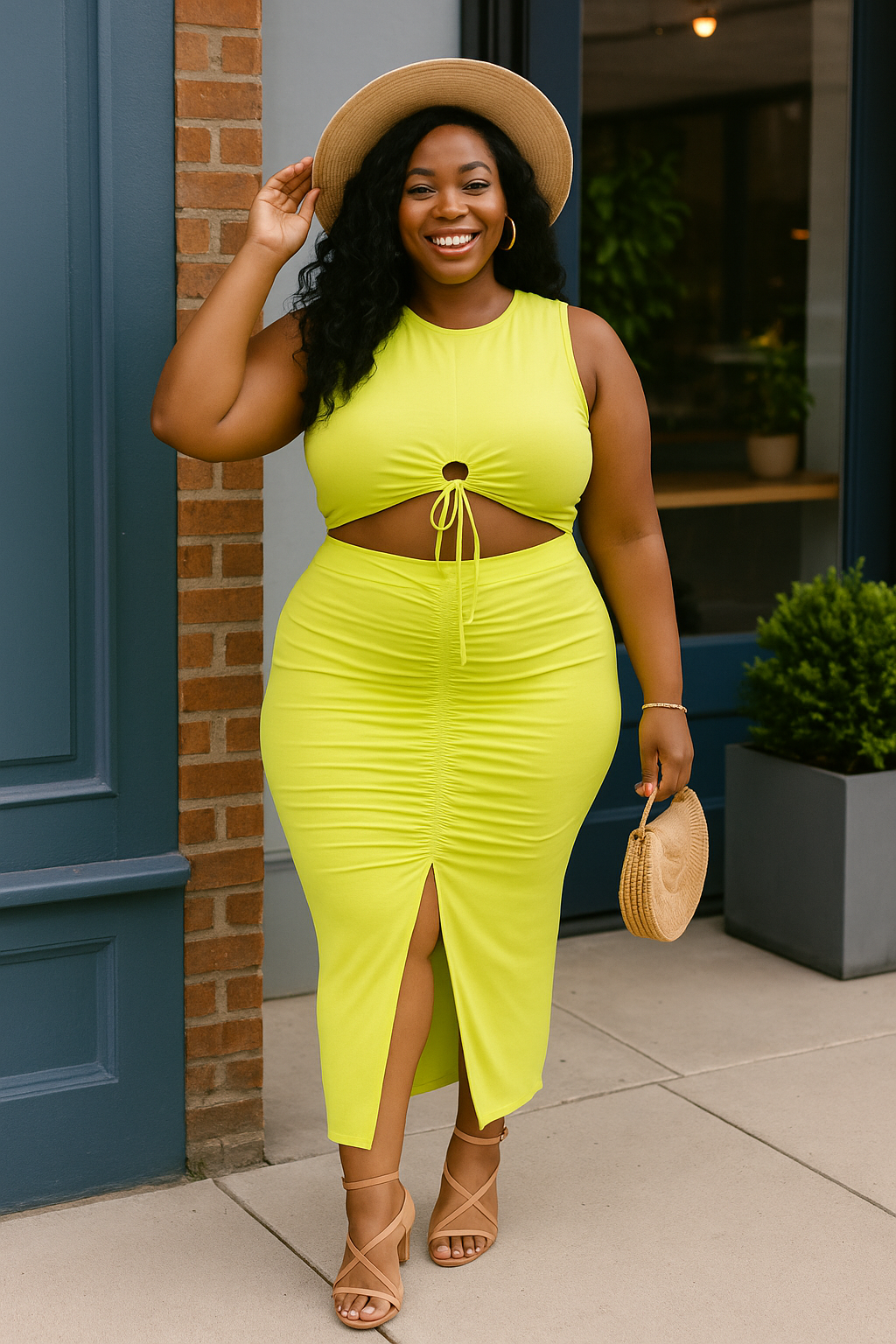 Plus Size Hug Me Skirt Set