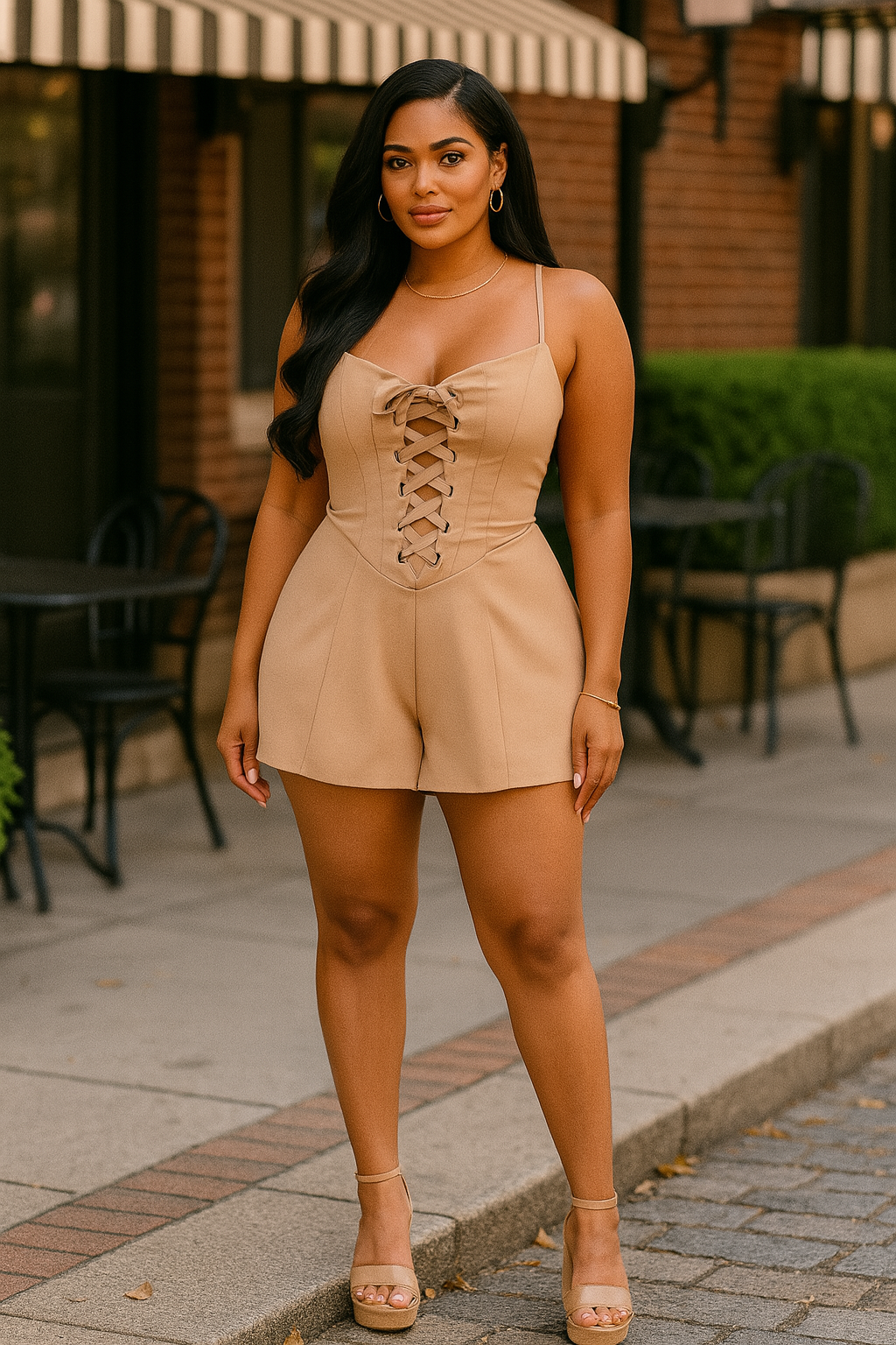 Stretch Woven Jumpsuit