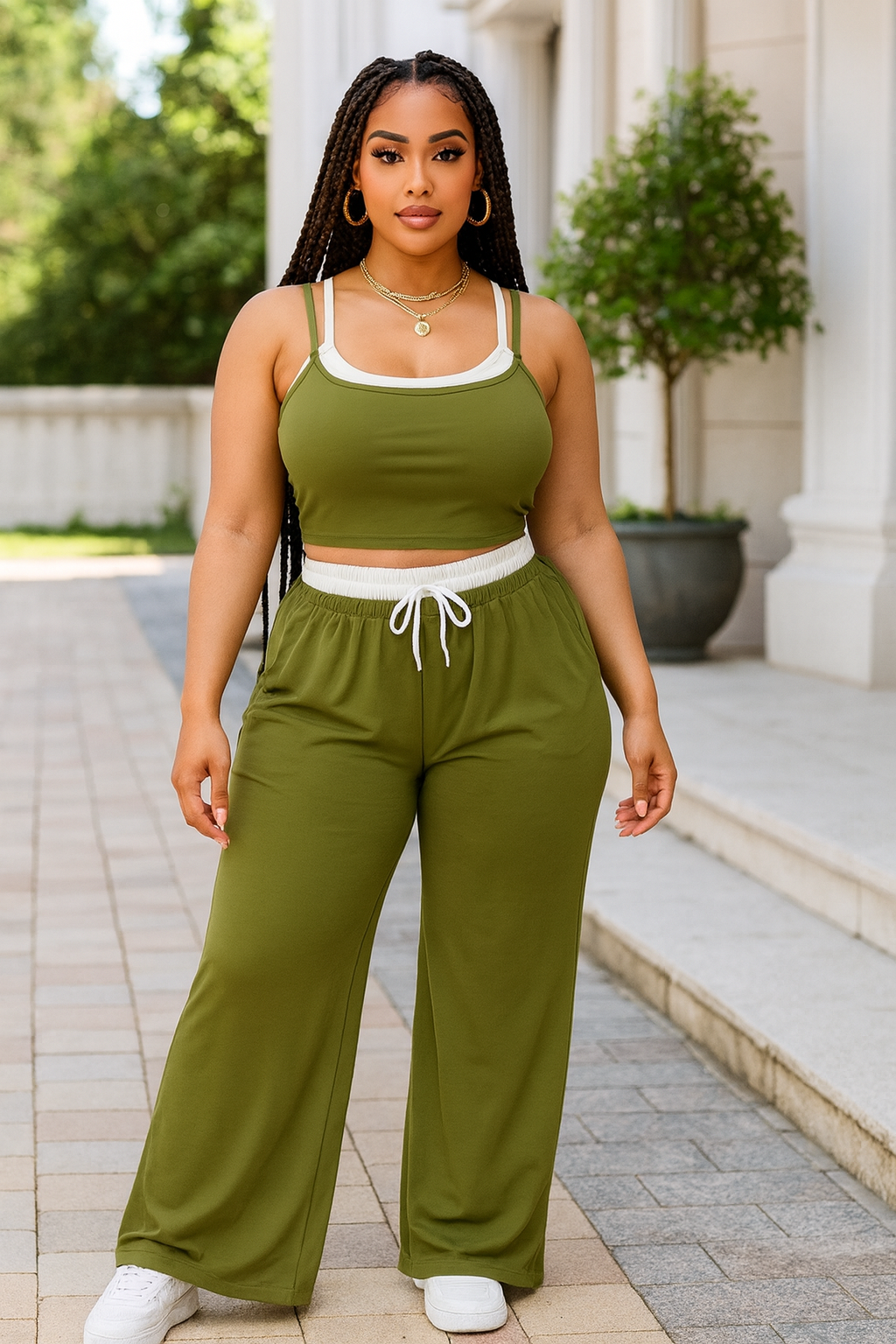 Tank Top And Sweatpant Set