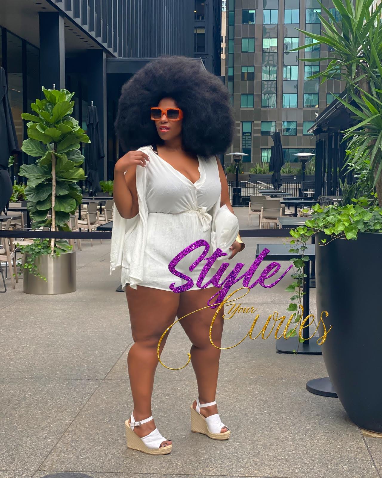 Shimmer Fabric Draped Open Sleeve Romper | Ivory, PLUS SIZE, PLUS SIZE JUMPSUITS & ROMPERS, Royal, SALE, SALE PLUS SIZE, Yellow | Style Your Curves