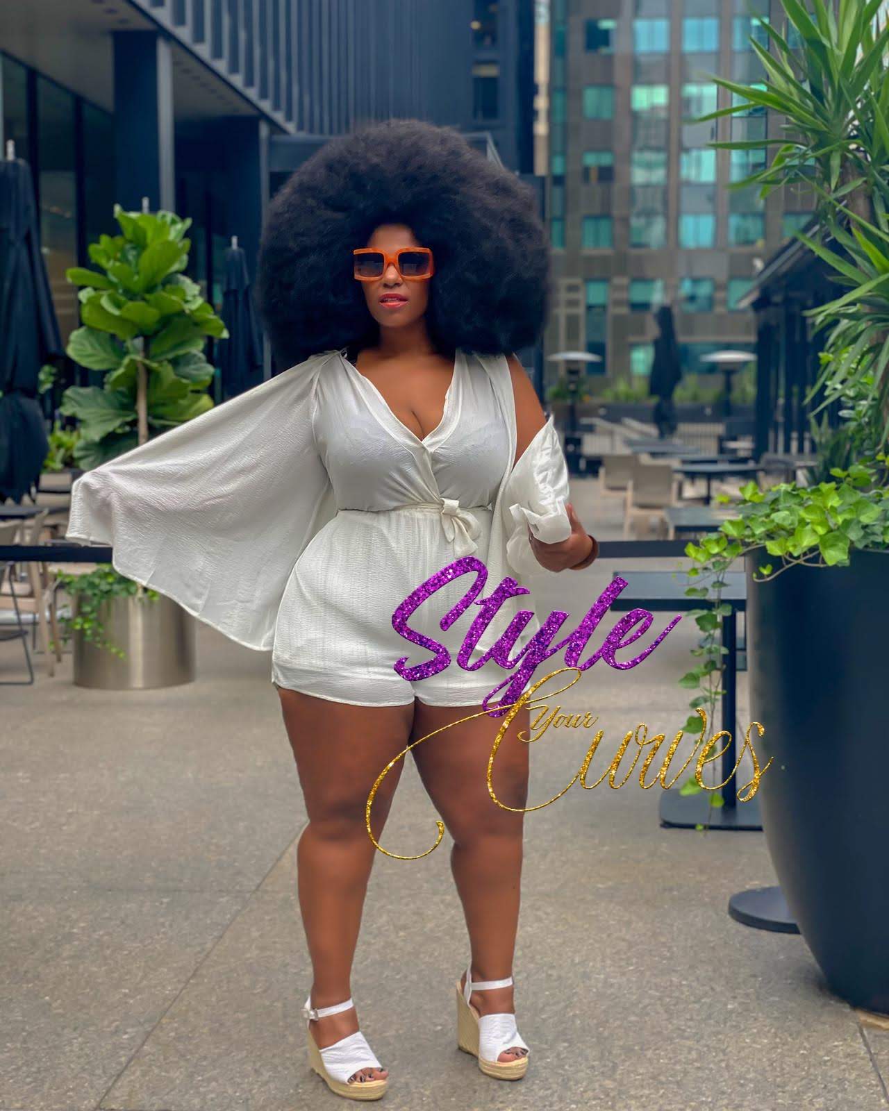 Shimmer Fabric Draped Open Sleeve Romper | Ivory, PLUS SIZE, PLUS SIZE JUMPSUITS & ROMPERS, Royal, SALE, SALE PLUS SIZE, Yellow | Style Your Curves