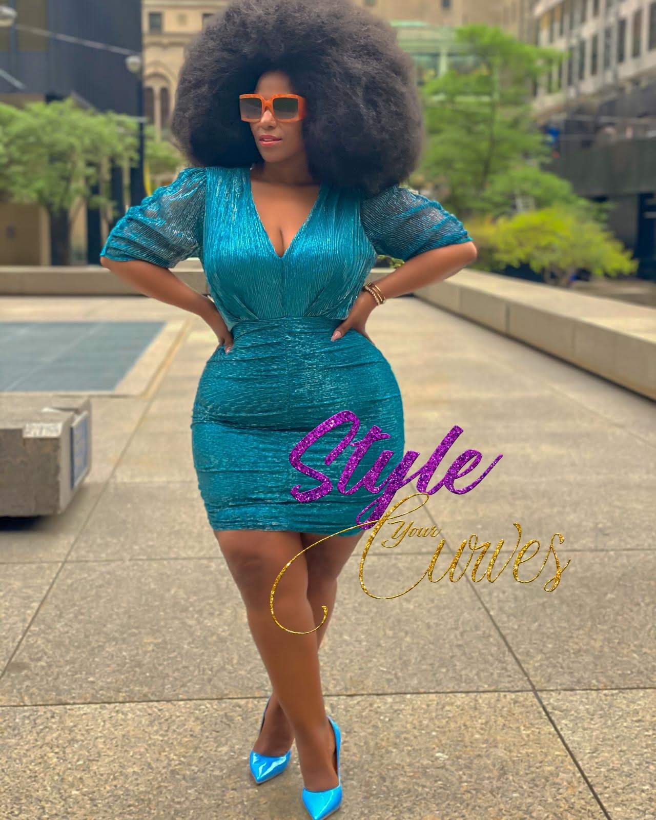 Ribbed Shimmer Shirring Mini Dress