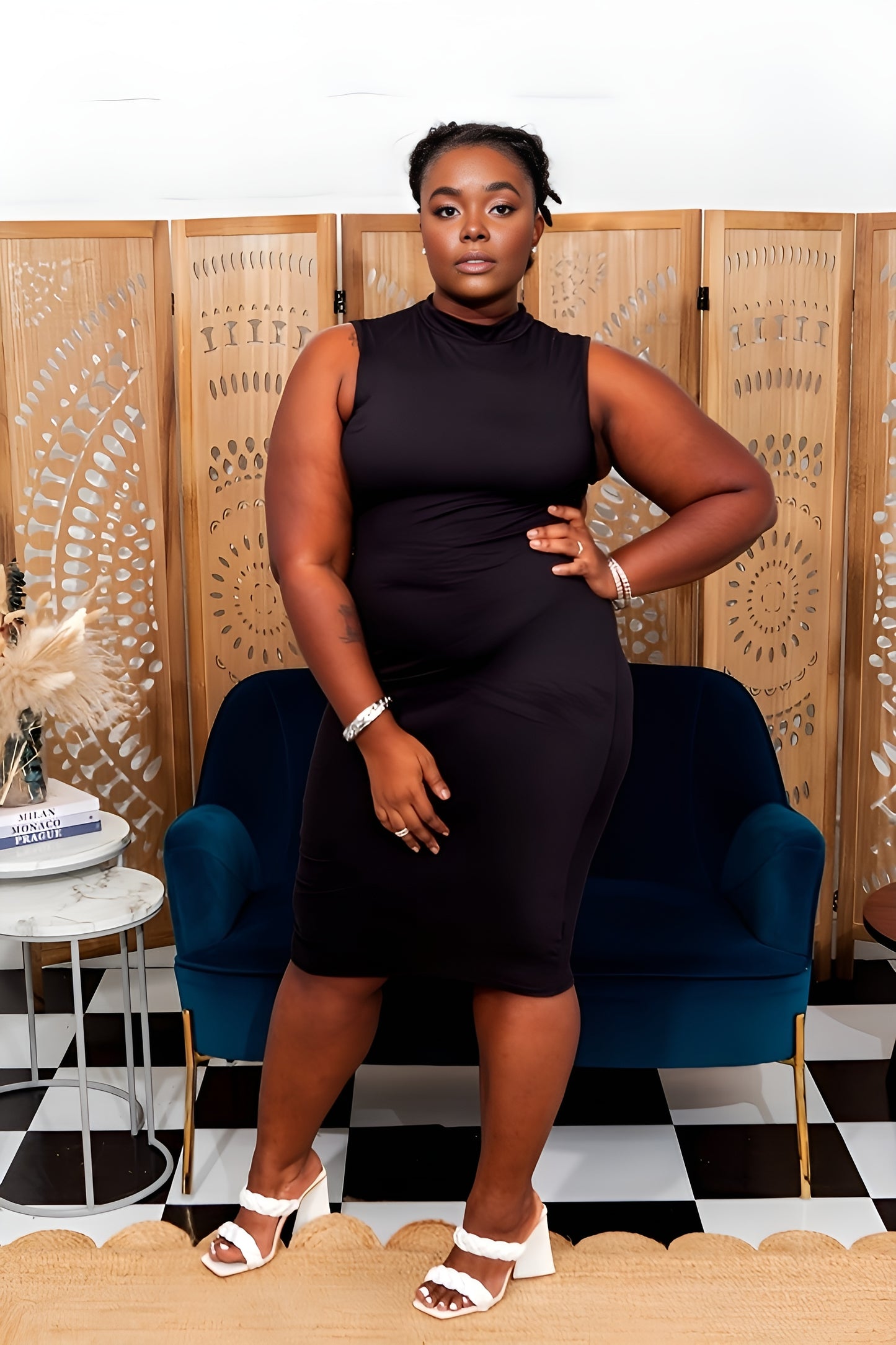 Side Stepping Plus Size Dress