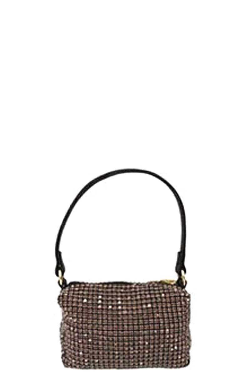 Fashion Chic Rhinestone Handle Clutch Bag | ACCESSORIES, Green, HANDBAGS, Light Purple, Pink, SALE, SALE ACCESSORIES, White | Style Your Curves