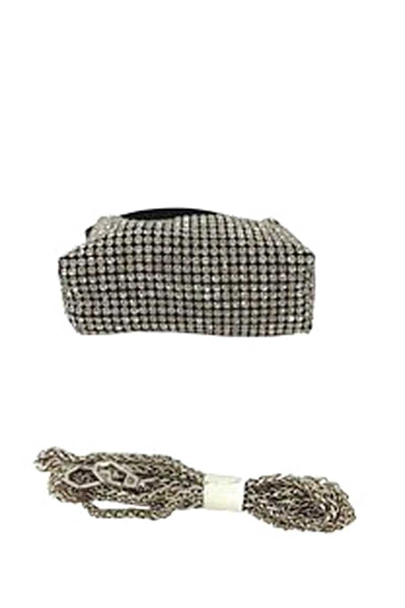 Fashion Chic Rhinestone Handle Clutch Bag | ACCESSORIES, Green, HANDBAGS, Light Purple, Pink, SALE, SALE ACCESSORIES, White | Style Your Curves