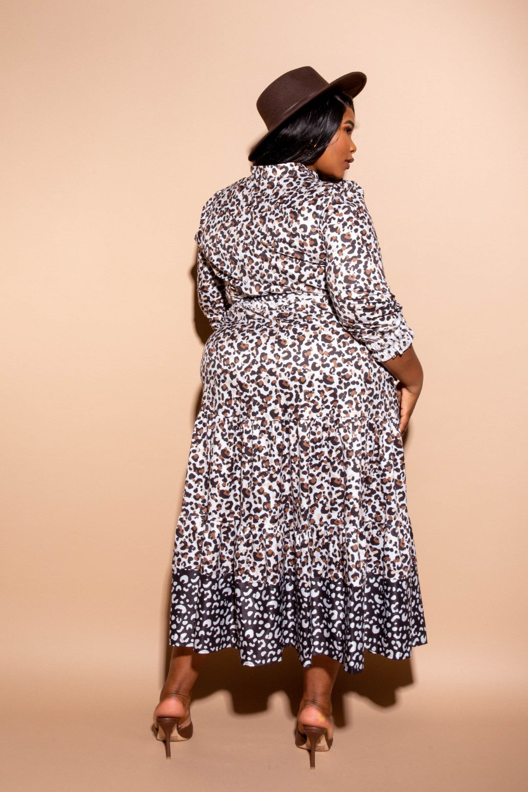 Contrast Animal Print Shirt Dress | Multi, PLUS SIZE, PLUS SIZE DRESSES, SALE, SALE PLUS SIZE | Style Your Curves