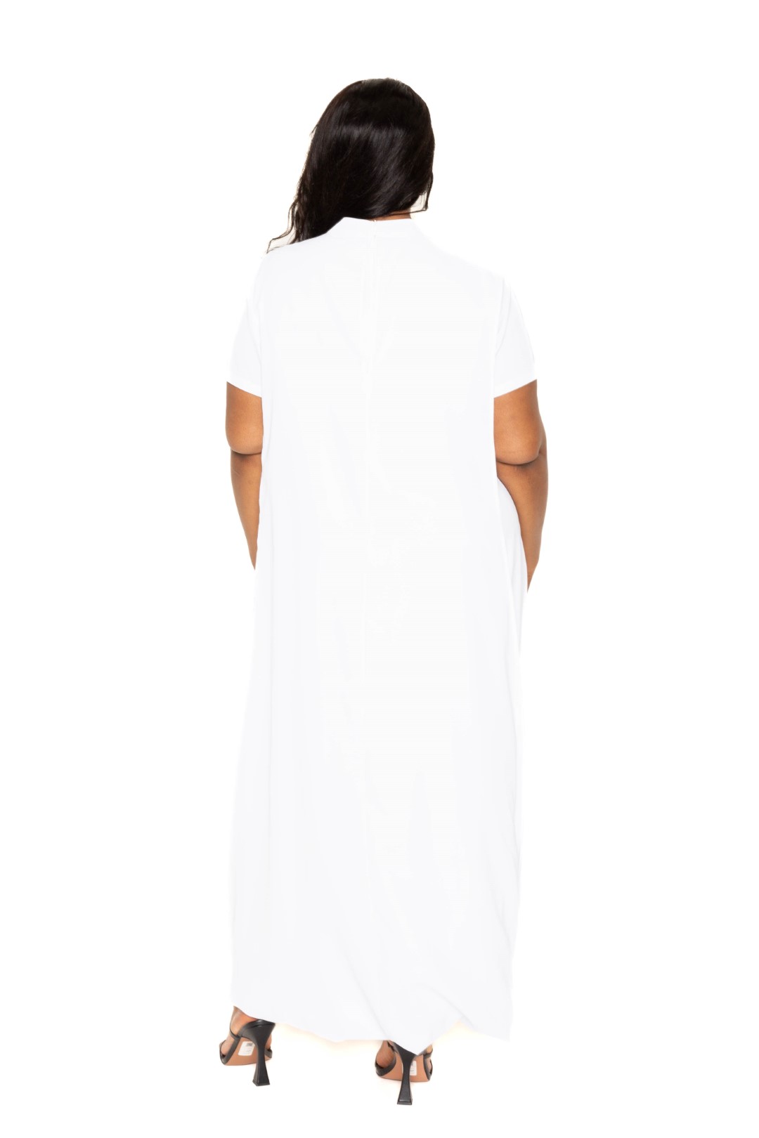 Mock neck back cape dress | CCPRODUCTS, NEW ARRIVALS, PLUS SIZE, PLUS SIZE DRESSES | Style Your Curves