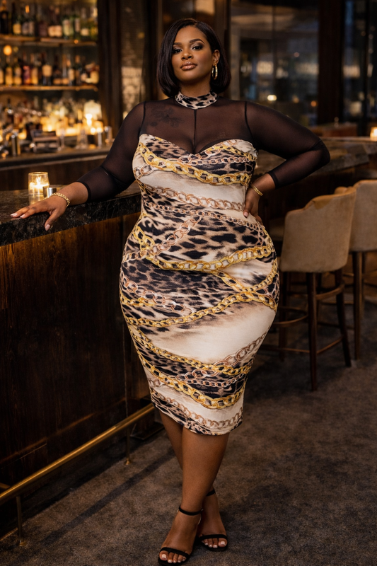 Plus Size Tie Me Down Dress