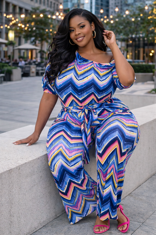 Chevron Chic Jumpsuit