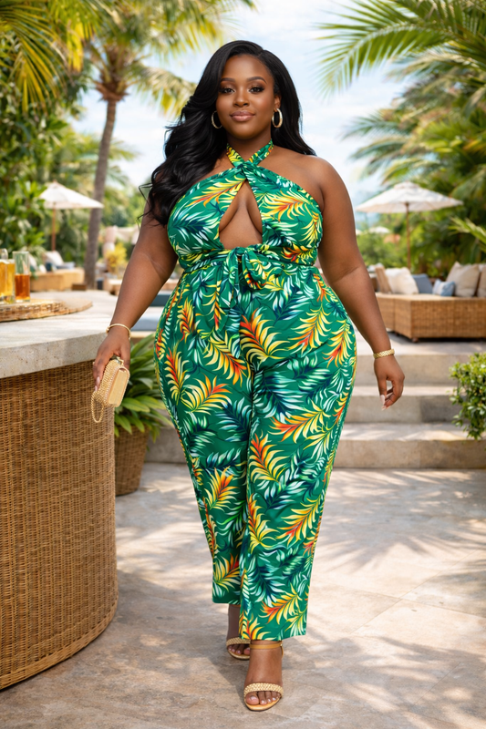 Mena Tropical Jumpsuit