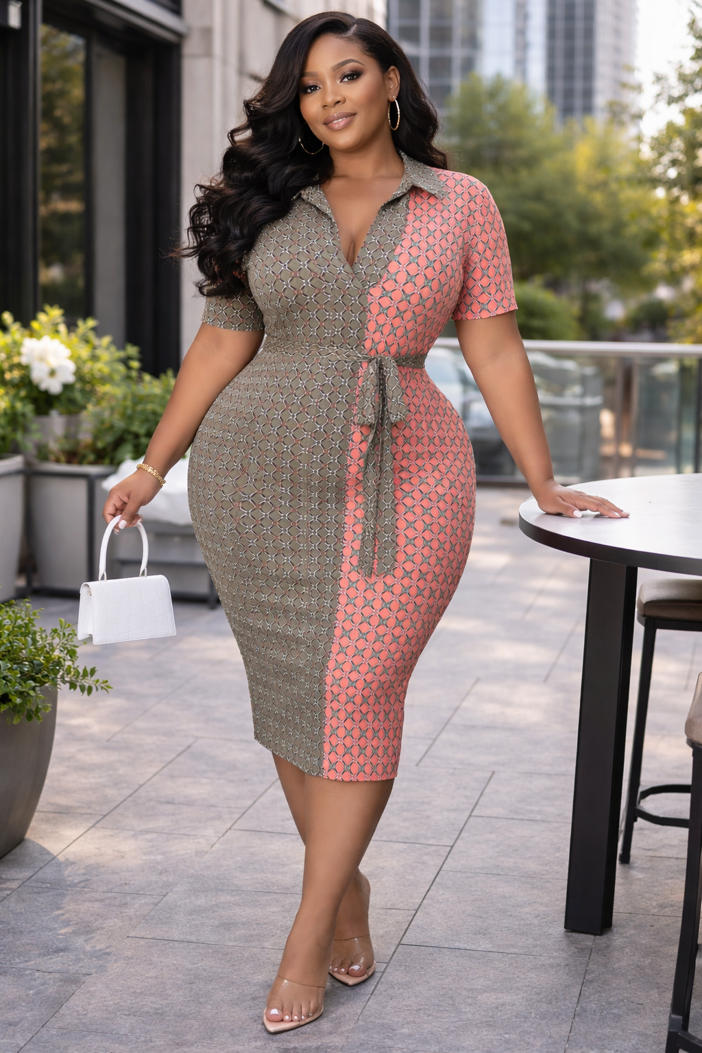 Plus Size Brunch Date Dress 3XL