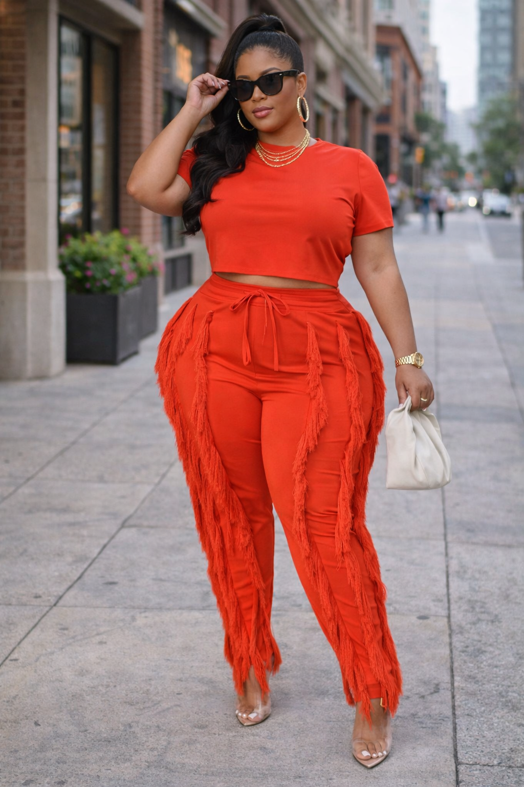 Crop Top Two-piece Set