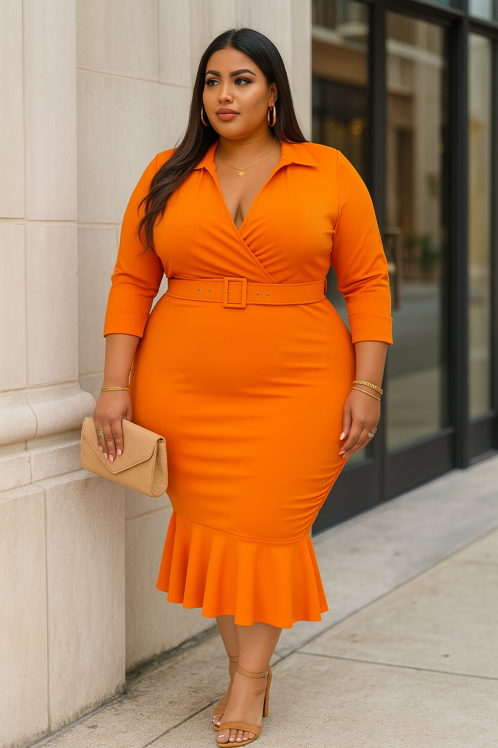 Plus Size Walking on Sunshine Dress