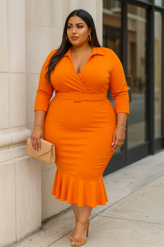 Plus Size Walking on Sunshine Dress