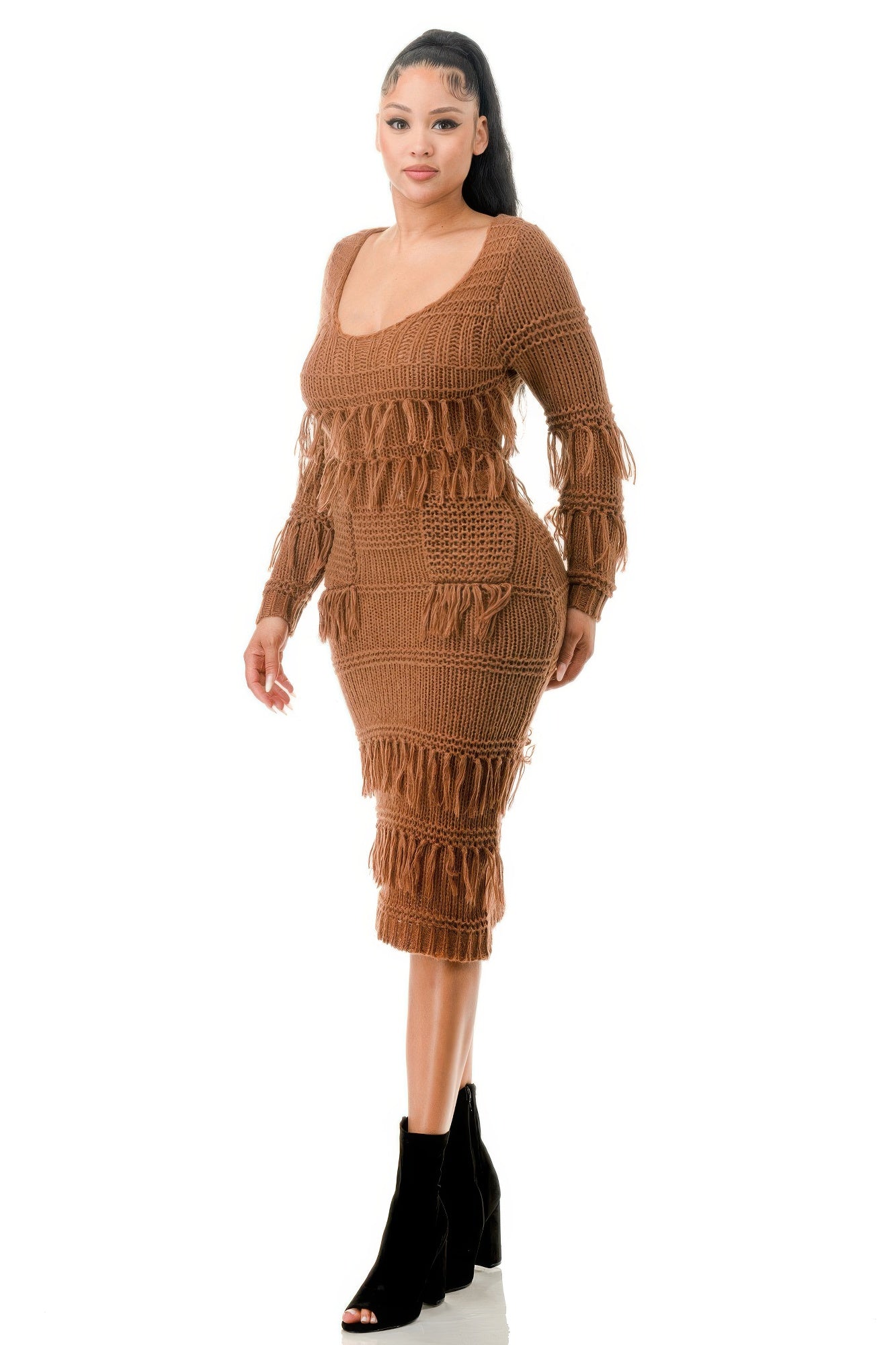 Fringe Luxe Knit Dress