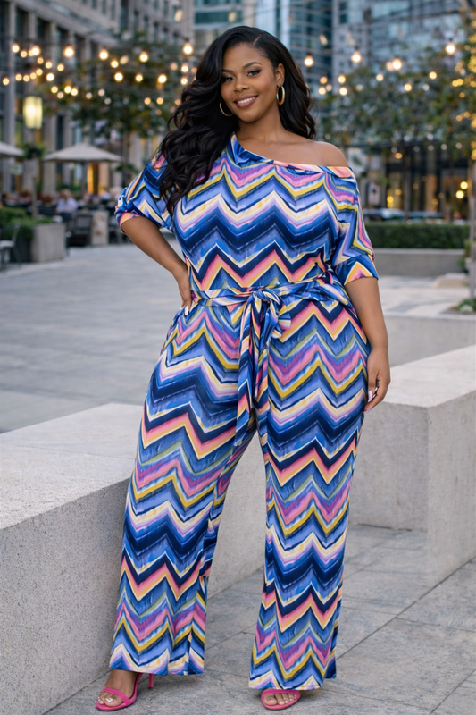 Chevron Chic Jumpsuit