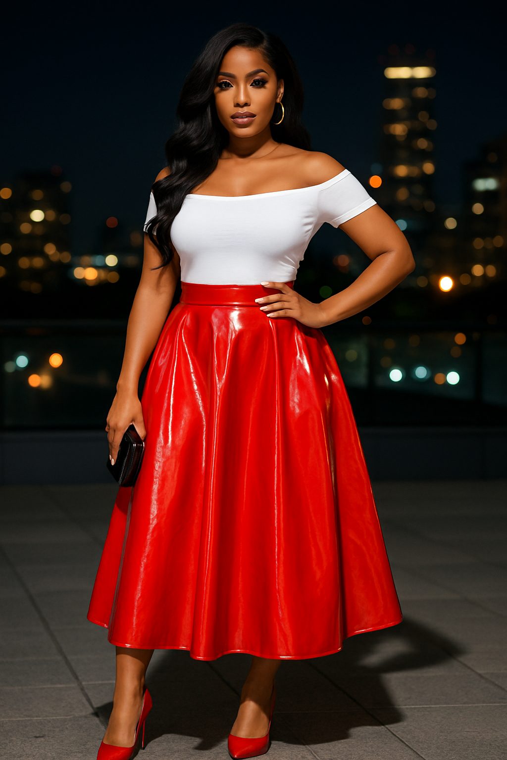 Midi Skirt With Pockets