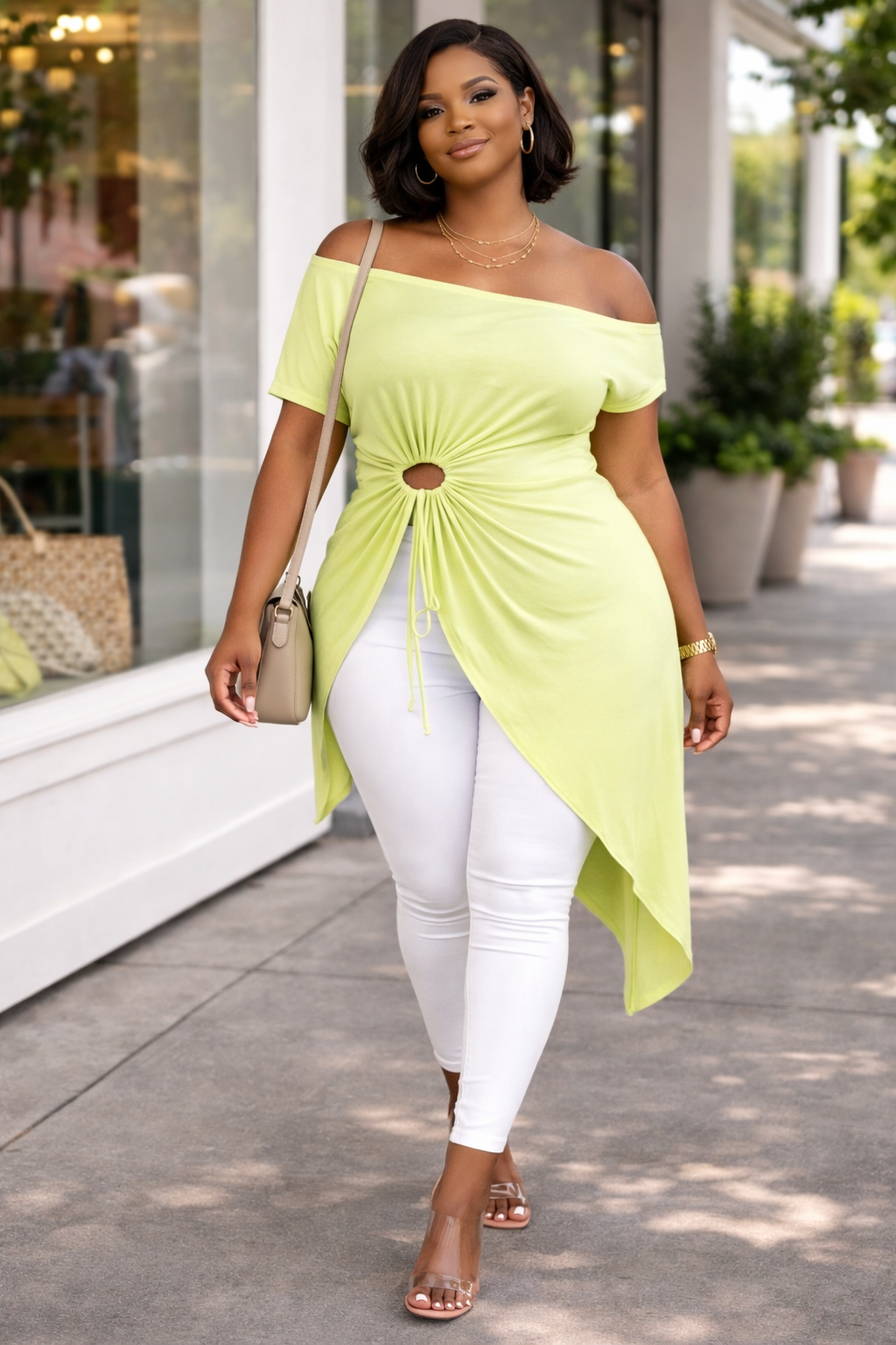 Peak a boo Plus Size Top