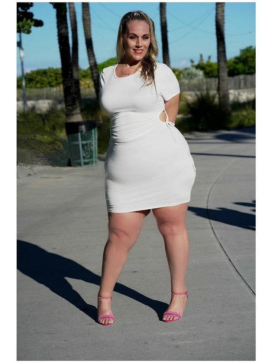 Side Note Plus Size T Shirt Dress | 1xl, 2xl, 3xl, NEW ARRIVALS, PLUS SIZE, Plus Size Dress, PLUS SIZE DRESSES | Style Your Curves