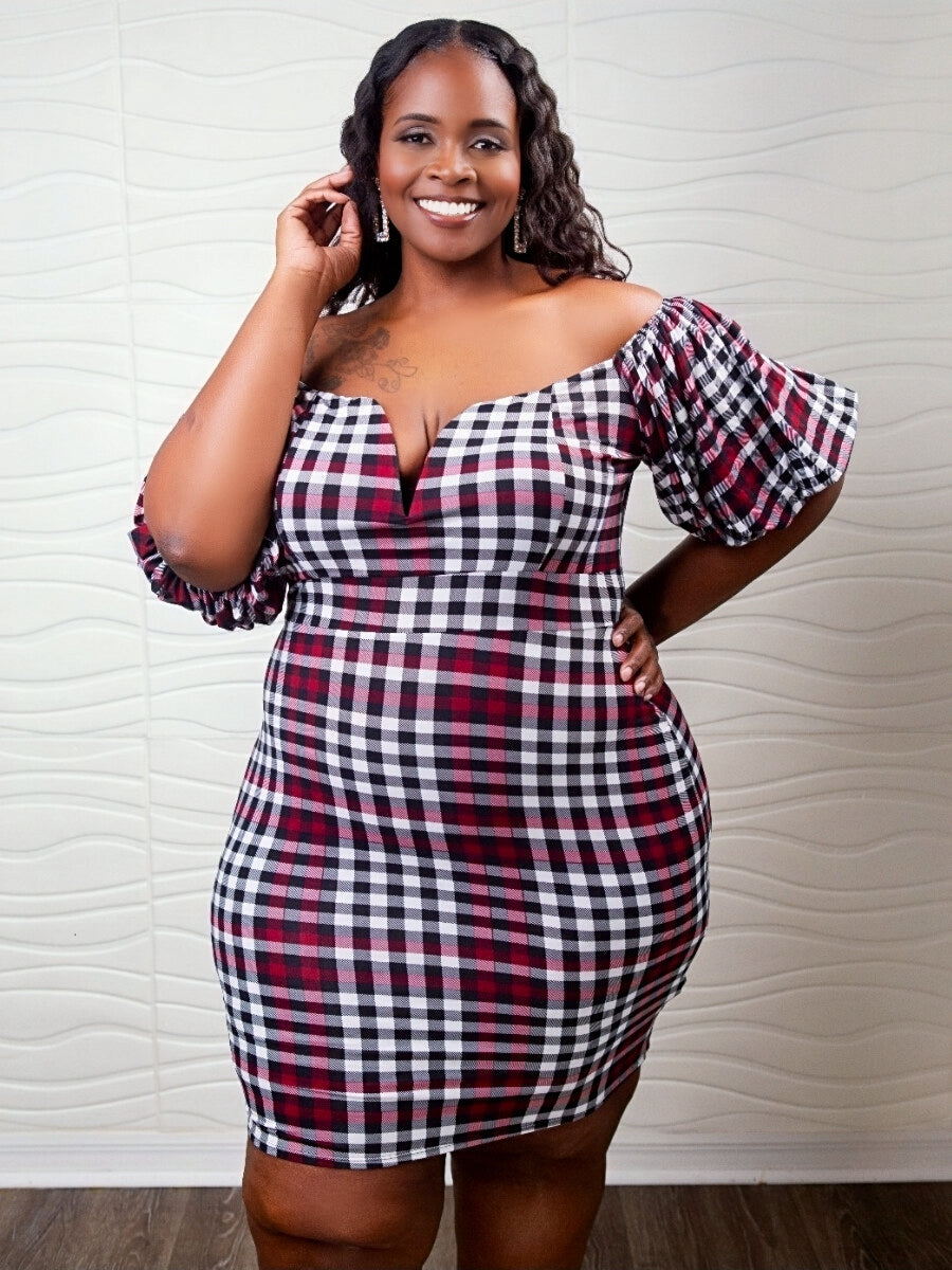 Plus Size Picnic Dress Carianne, NEW ARRIVALS, PLUS SIZE, Plus Size Dress, PLUS SIZE DRESSES, SALE Style Your Curves