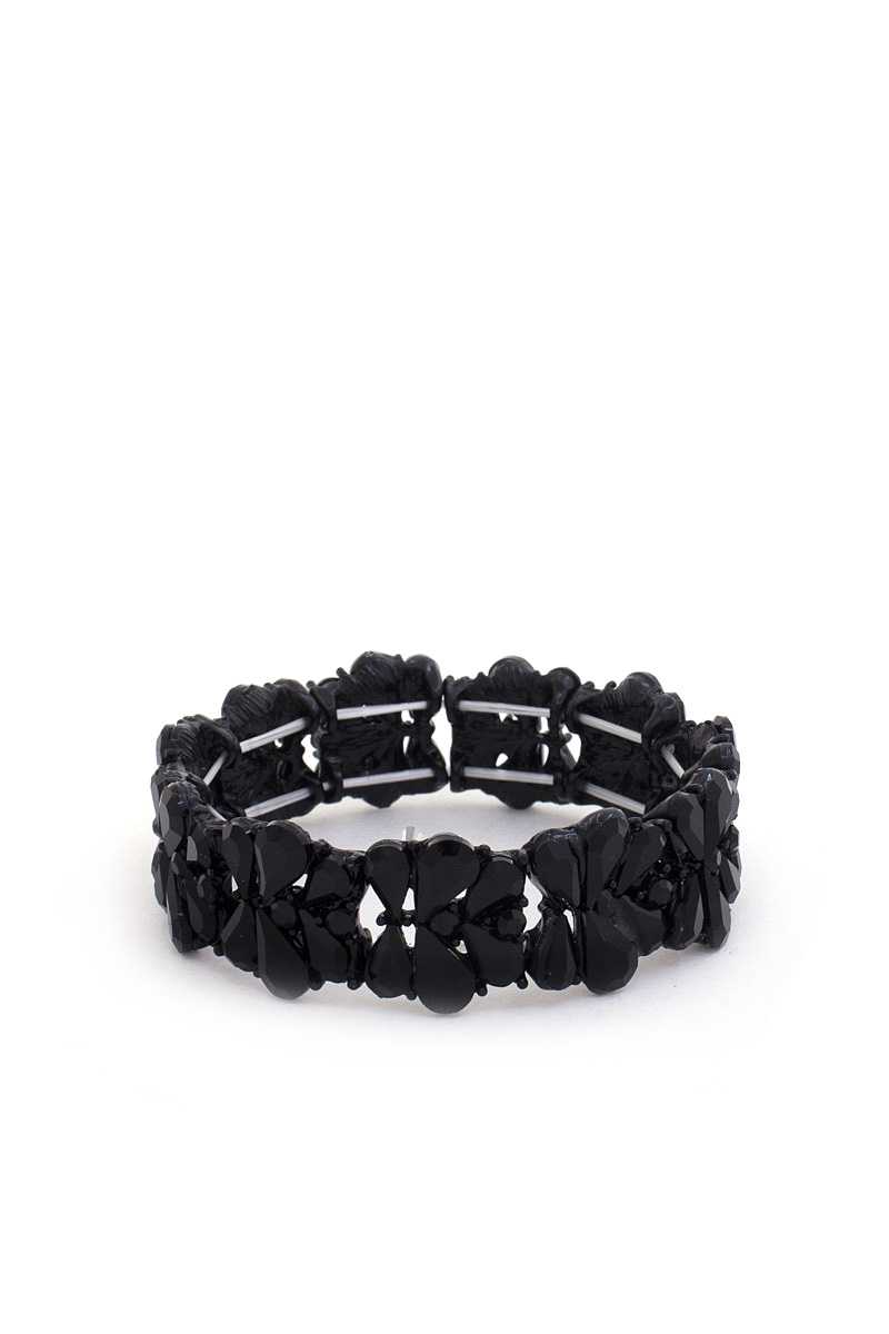 Rhinestone Bracelet | Black, BRACELETS, Crystal, JEWELRY, Multi, Royal, SALE, SALE JEWELRY | Style Your Curves