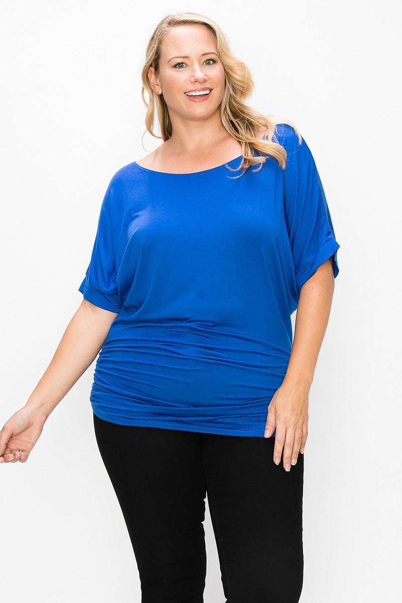 Ruched Top | MADE IN USA, SALE, SALE PLUS SIZE | Style Your Curves