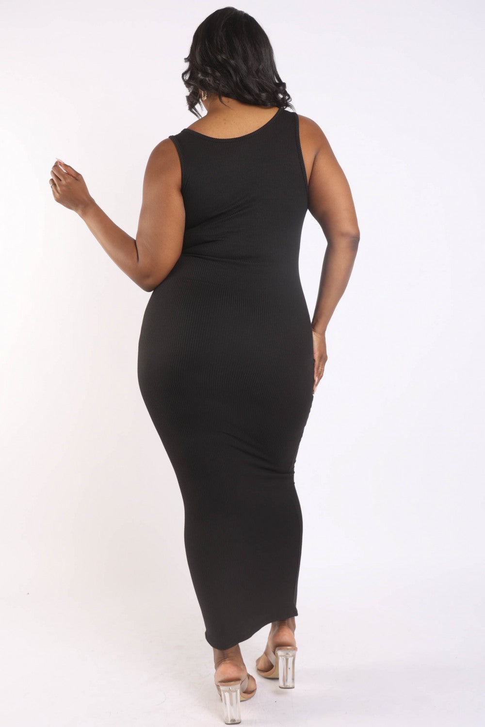 Plus Size Ribbed Tank Maxi Dress | CCPRODUCTS, NEW ARRIVALS, PLUS SIZE, PLUS SIZE DRESSES | Style Your Curves