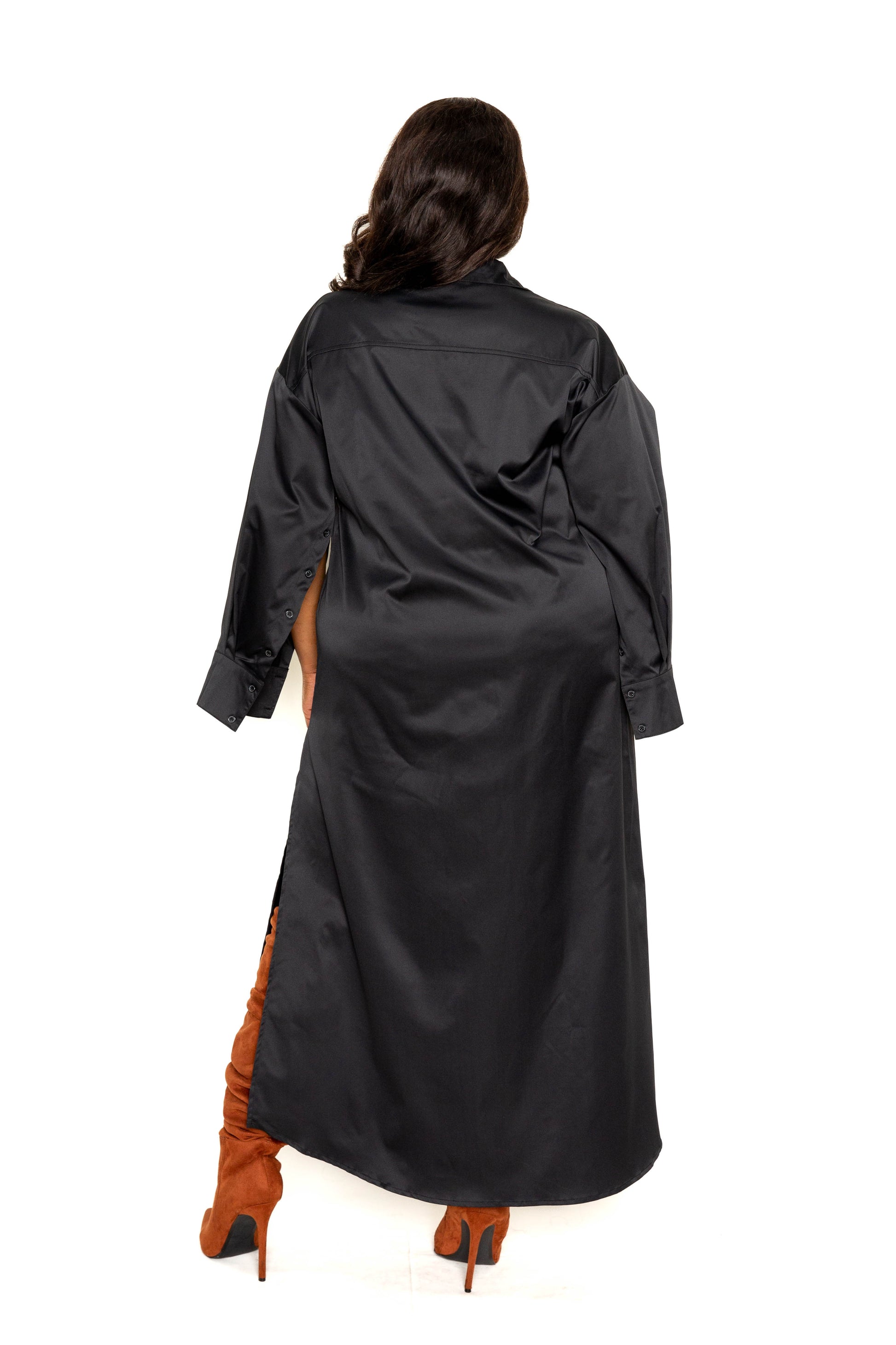 Plus Size Cape Sleeve Shirt Dress | CCPRODUCTS, NEW ARRIVALS, PLUS SIZE, PLUS SIZE DRESSES | Style Your Curves