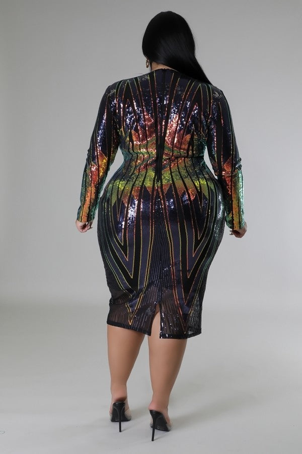 On Stage Dress | CCPRODUCTS, Multi, NEW ARRIVALS, PLUS SIZE, PLUS SIZE DRESSES | Style Your Curves