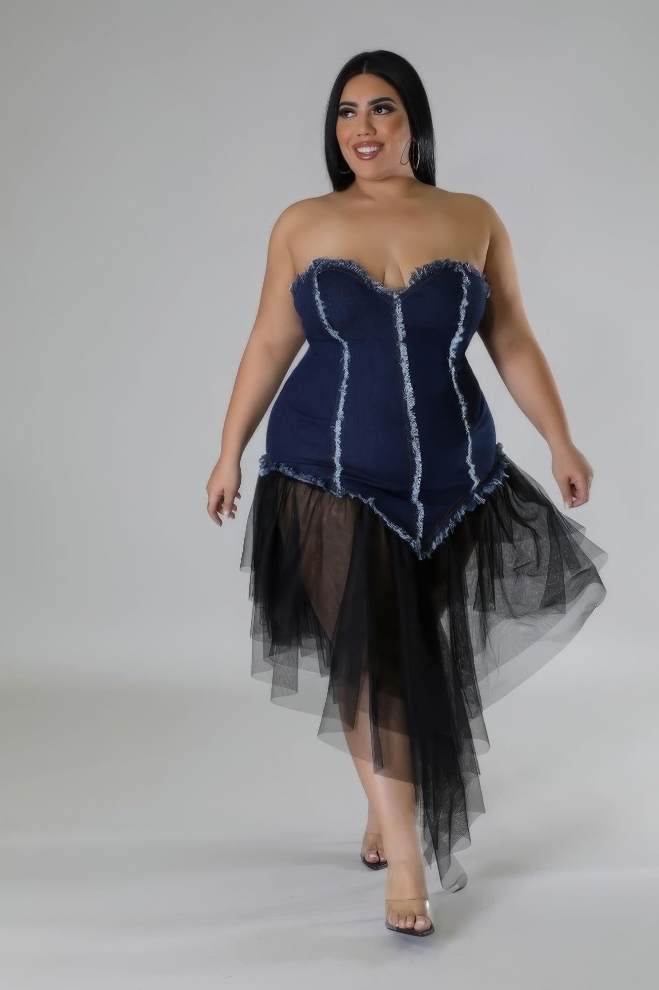 Denim Down Dress