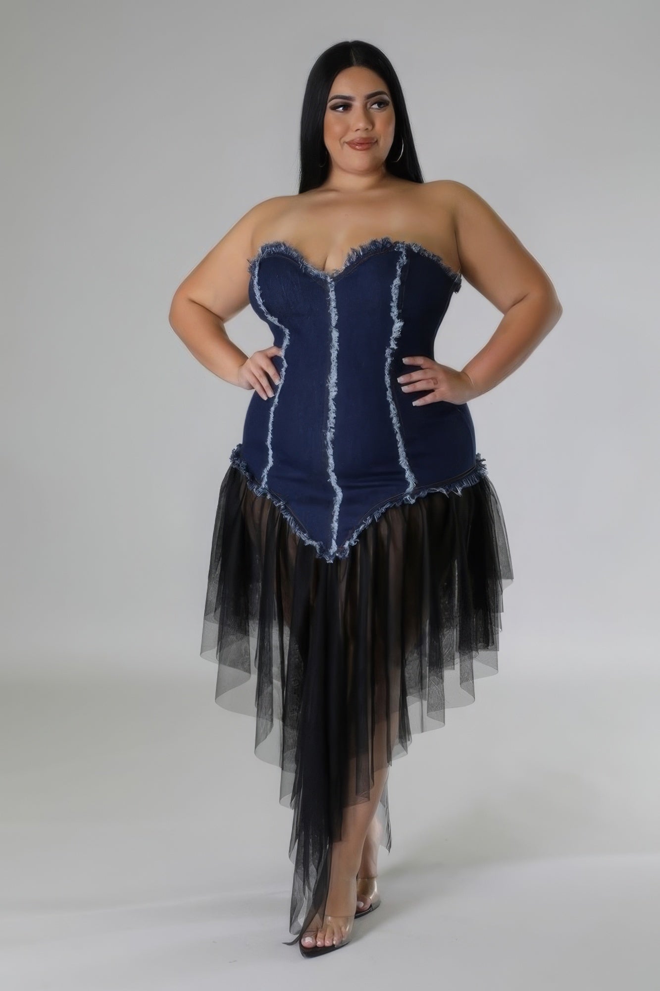 Denim Down Dress